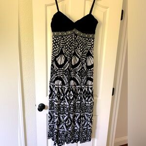 Summer long straps dress.